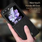 For Samsung Galaxy Z Flip5 SULADA Shockproof TPU + Handmade Leather Phone Case(Brown) - 3