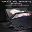 For Samsung Galaxy Z Fold5 SULADA Shockproof TPU + Handmade Leather Phone Case(Green) - 3