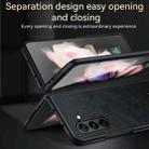 For Samsung Galaxy Z Fold6 SULADA Shockproof TPU + Handmade Leather Phone Case(Black) - 3