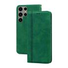 For Samsung Galaxy S23 Ultra 5G Frosted Business Magnetic Horizontal Flip PU Phone Case(Green) - 1