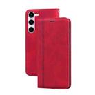 For Samsung Galaxy S23+ 5G Frosted Business Magnetic Horizontal Flip PU Phone Case(Red) - 1