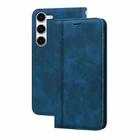 For Samsung Galaxy S23+ 5G Frosted Business Magnetic Horizontal Flip PU Phone Case(Blue) - 1