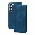For Samsung Galaxy S23 5G Frosted Business Magnetic Horizontal Flip PU Phone Case(Blue) - 1