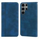 ForSamsung Galaxy S24 Ultra Frosted Business Magnetic Horizontal Flip PU Phone Case(Blue) - 1