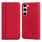 For Samsung Galaxy S24+ Frosted Business Magnetic Horizontal Flip PU Phone Case(Red) - 1