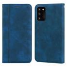 For Samsung Galaxy A03s Frosted Business Magnetic Horizontal Flip PU Phone Case(Blue) - 1