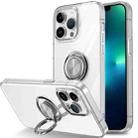 For iPhone 13 Pro Max Ring Holder TPU Phone Case(Transparent) - 1