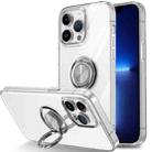 For iPhone 13 Pro Ring Holder TPU Phone Case(Transparent) - 1