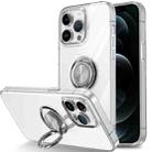 For iPhone 12 Pro Max Ring Holder TPU Phone Case(Transparent) - 1