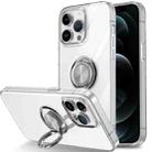 For iPhone 12 Pro Ring Holder TPU Phone Case(Transparent) - 1