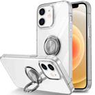 For iPhone 12 mini Ring Holder TPU Phone Case(Transparent) - 1