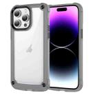 For iPhone 14 Pro Max Skin Feel TPU + PC Phone Case(Transparent Black) - 1