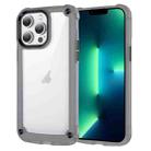 For iPhone 13 Pro Max Skin Feel TPU + PC Phone Case(Transparent Black) - 1