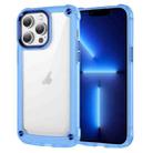 For iPhone 13 Pro Skin Feel TPU + PC Phone Case(Transparent Blue) - 1