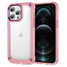 For iPhone 12 Pro Max Skin Feel TPU + PC Phone Case(Transparent Pink) - 1