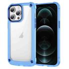 For iPhone 12 Pro Max Skin Feel TPU + PC Phone Case(Transparent Blue) - 1