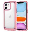 For iPhone 11 Skin Feel TPU + PC Phone Case(Transparent Pink) - 1