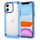 For iPhone 11 Skin Feel TPU + PC Phone Case(Transparent Blue) - 1