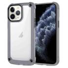 For iPhone 11 Pro Max Skin Feel TPU + PC Phone Case(Transparent Black) - 1