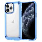 For iPhone 11 Pro Max Skin Feel TPU + PC Phone Case(Transparent Blue) - 1