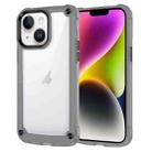 For iPhone 15 Plus Skin Feel TPU + PC Phone Case(Transparent Black) - 1