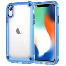 For iPhone XR Skin Feel TPU + PC Phone Case(Transparent Blue) - 1