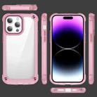 For iPhone 16 Pro Max Skin Feel TPU + PC Phone Case(Transparent Pink) - 2