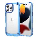 For iPhone 16 Pro Max Skin Feel TPU + PC Phone Case(Transparent Blue) - 1