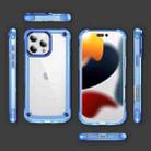 For iPhone 16 Pro Max Skin Feel TPU + PC Phone Case(Transparent Blue) - 2