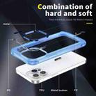 For iPhone 16 Pro Max Skin Feel TPU + PC Phone Case(Transparent Blue) - 3