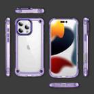 For iPhone 16 Pro Max Skin Feel TPU + PC Phone Case(Transparent Purple) - 2