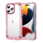 For iPhone 16 Pro Skin Feel TPU + PC Phone Case(Transparent Pink) - 1