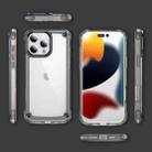 For iPhone 16 Pro Skin Feel TPU + PC Phone Case(Transparent Black) - 2