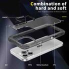 For iPhone 16 Pro Skin Feel TPU + PC Phone Case(Transparent Black) - 3