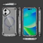 For iPhone 16 Plus Skin Feel TPU + PC Phone Case(Transparent Black) - 2