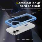 For iPhone 16 Plus Skin Feel TPU + PC Phone Case(Transparent Blue) - 3