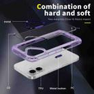 For iPhone 16 Plus Skin Feel TPU + PC Phone Case(Transparent Purple) - 3