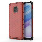 For Xiaomi Redmi 10X 5G Shockproof Honeycomb PC + TPU Protective Case(Red) - 1