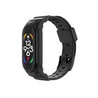 For Xiaomi Mi Band 7 / 6 / 5 Integrated TPU Watch Band(Black) - 1