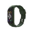 For Xiaomi Mi Band 7 / 6 / 5 Integrated TPU Watch Band(Army Green) - 1
