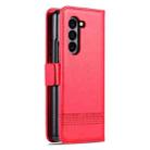 For Samsung Galaxy Z Fold6 5G AZNS Magnetic Calf Texture Flip Leather Phone Case(Red) - 3