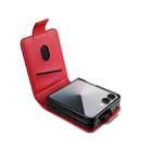 For Samsung Galaxy Z Flip7 5G AZNS Magnetic Calf Texture Flip Leather Phone Case(Red) - 3