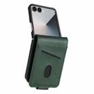For Samsung Galaxy Z Flip7 5G AZNS Magnetic Calf Texture Flip Leather Phone Case(Dark Green) - 2