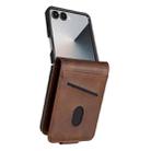For Samsung Galaxy Z Flip7 5G AZNS Magnetic Calf Texture Flip Leather Phone Case(Dark Brown) - 2
