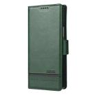 For Samsung Galaxy Z Fold7 5G AZNS Magnetic Calf Texture Flip Leather Phone Case(Dark Green) - 2
