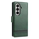 For Samsung Galaxy Z Fold7 5G AZNS Magnetic Calf Texture Flip Leather Phone Case(Dark Green) - 3