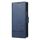 For Samsung Galaxy Z Fold7 5G AZNS Magnetic Calf Texture Flip Leather Phone Case(Dark Blue) - 2