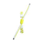 For Xiaomi Mi Band 6 / 5 Silicone Bean Braided Cord Nylon Watch Band(White Yellow) - 3