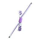 For Xiaomi Mi Band 6 / 5 Silicone Bean Braided Cord Nylon Watch Band(White Purple) - 3