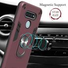 For LG K51 / Q51 2 in 1 Armour Series PC + TPU Protective Case with Ring Holder(Red) - 5